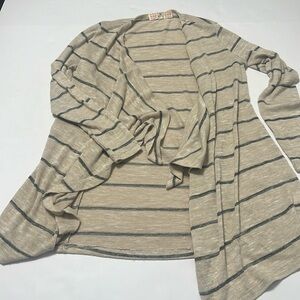Pink Republic stripe cardigan sweater size smalll